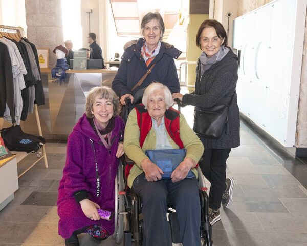 Artist Cathy Callan, Eilish Burke, Sarah Davis and Liz Dempsey. 