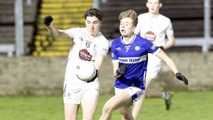 <p>Jack Reilly scored 1-6 for Kildare in their Leinster Minor Football Championship win over Laois this evening Photo: Sean Brilly</p>