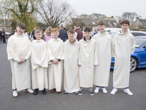 Noah Farrell, Luke Corry, Jody Davis, Max Healy, Sam Leigh, Jamie Kirwan and Conor Gannon