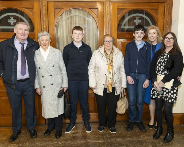Ronan Coffey and family