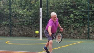 Kildare community celebrates reopening of tennis court