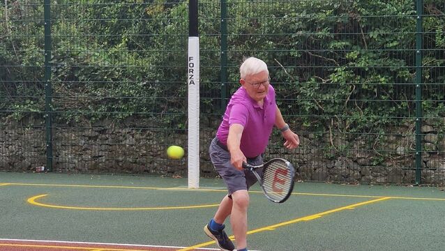 Kildare community celebrates reopening of tennis court