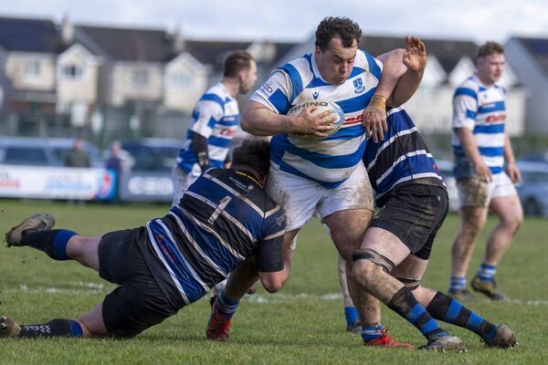 Athy tighthead prop Conan Dunne was immense on Sunday, carrying hard until the very last whistle.