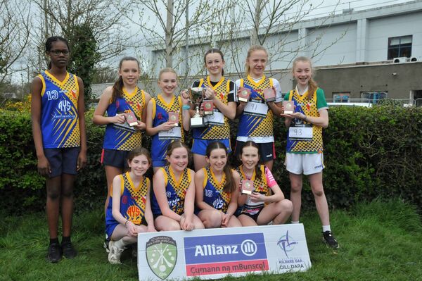 The Caragh Team that won the Cumann na mBunscoil Intermediate A Girls Cross Country Race. The Caragh Team that won the Cumann na mBunscoil Intermediate A Girls Cross Country Race.