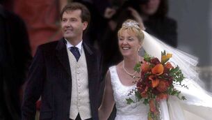 <p>Irish country singer Daniel O'Donnell and his bride, Majella McLennan, outside St Mary's Church after they married, in Kincasslagh, Co. Donegal.</p>