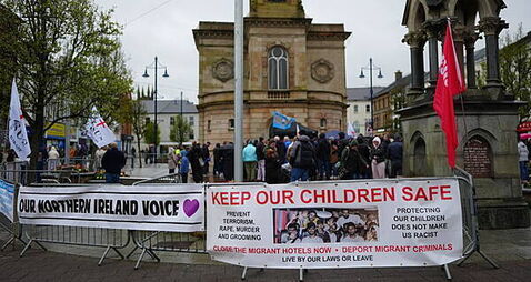 Rally in Coleraine hears concerns around immigration