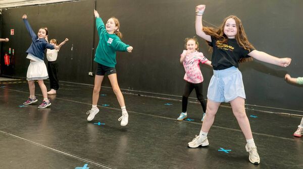 Working on a routine!