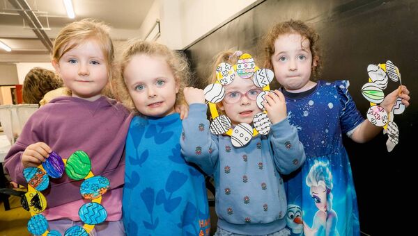 The kids showing their colouring skills!