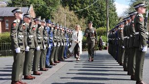 <p>Minister McEntee attends the commissioning ceremony of the 101st Army Cadet Class</p> <p>Minister McEntee attends the commissioning ceremony of the 101st Army Cadet Class</p>
