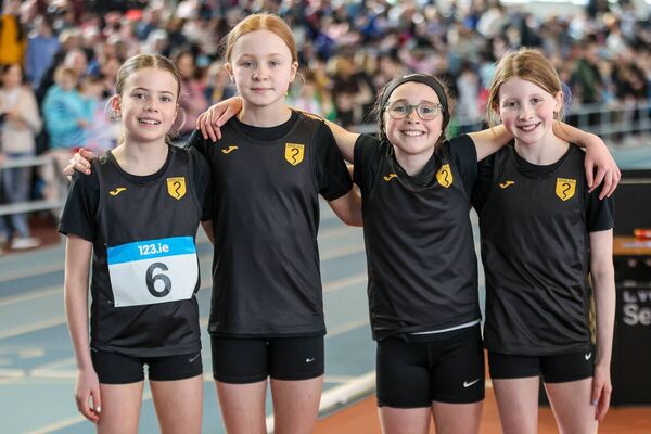 Naas AC, who competed in the girls u12 at the National Relays: Photo: Perri Williams