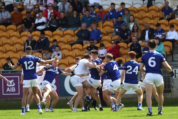 The last Championship meeting between Kildare and Laois proved to be Glenn Ryan's last game in charge as Laois won in the Tailteann Cup quarter-final in Tullamore Photo: ©INPHO/Bryan Keane