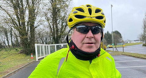 Farmer cycled to protest because he ‘can’t afford to put diesel in tractors’