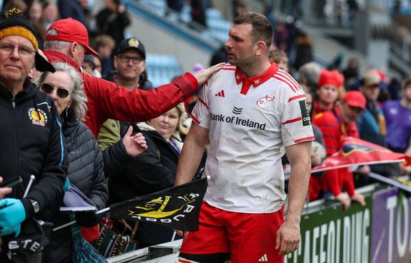 Tadhg Beirne has a lot of work to do if he is to drag a massively underperforming Munster side into the playoffs. Photo: INPHO/Dan Sheridan