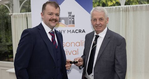 Jack flies the flag for Kildare at the Mr Personality Festival