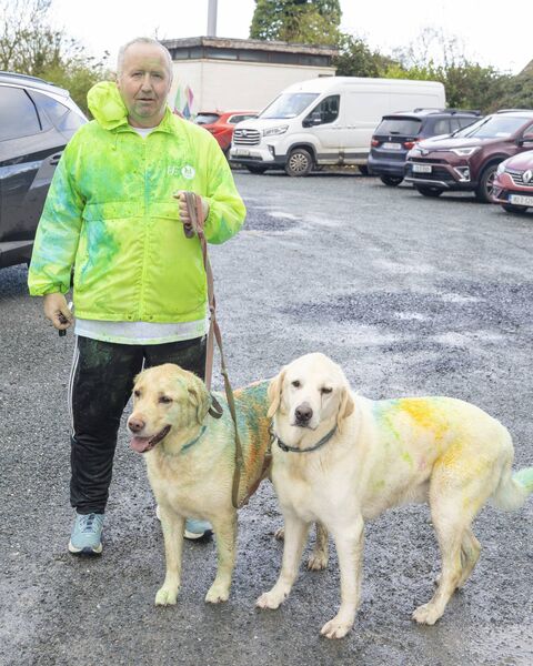 Niall Moore with Bruno and Hendrix