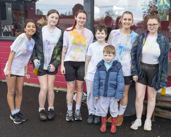 Maria Diaz, Kylie Evans, Robyn Evans, Braydon Evans, Denis O'Hare, Megan O'Hare and Bethany Evans