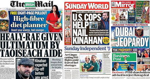 What the papers say: Sunday's front pages