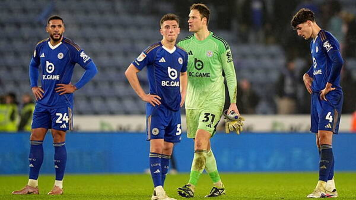 Leicester’s decline from Premier League champions to brink of League One