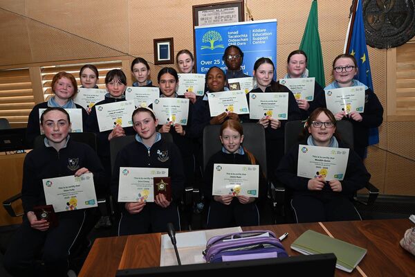 Main Debate runners up Bunscoil Bhríde Rathangan Participants 