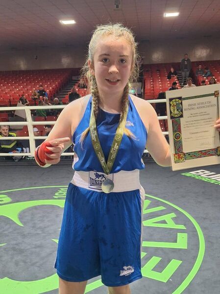 12-year-old Ivy Hannon, All-Ireland 66kg Champion.