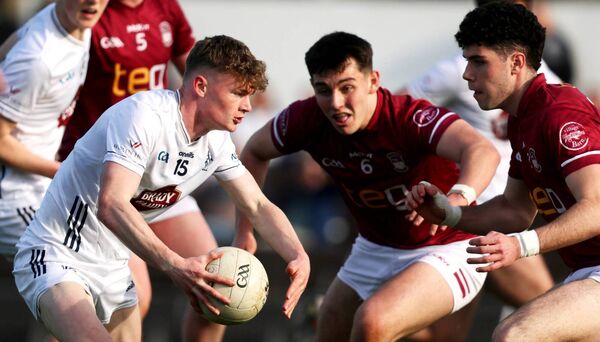 Kildare's Ronan Kelly takes on the Westmeath defence Photo: ©INPHO/Bryan Keane