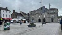 Cars parking on footpath at Athy's Emily Square