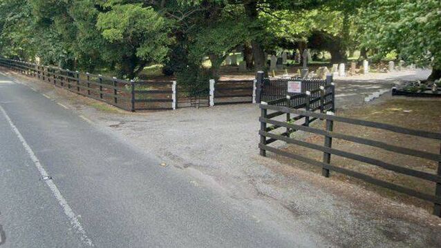 <p>The woman had parked near the gate of Barretstown Cemetery</p>
