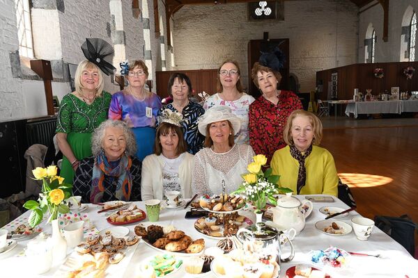 Newbridge Women's Shed were returning the compliment of high tea to their Wexford visitors
