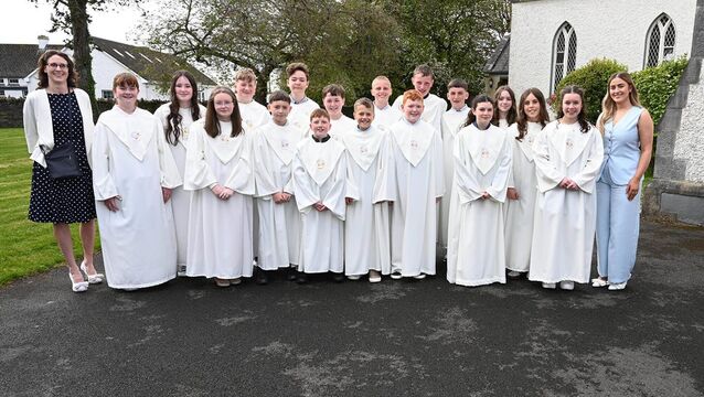 Confirmation day at Kildangan NS