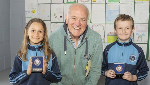 Room 9 2inners - 3rd Shane Mangan, 2nd Tia Biskup, 1st Aaron Kelly (not in) with John MacKenna. 