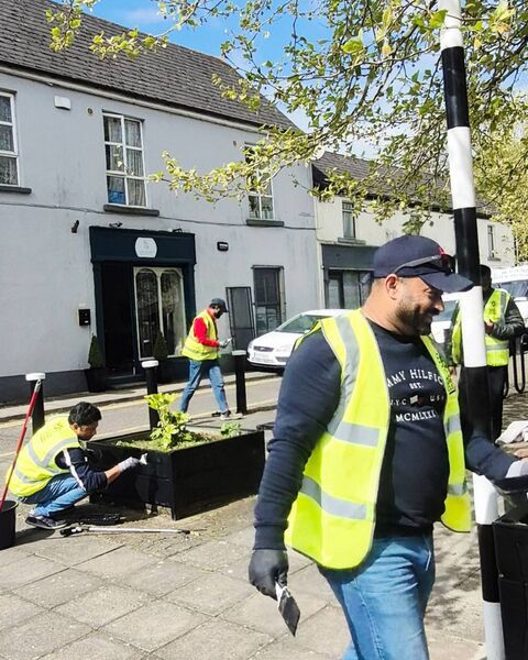 Hard at work in Newbridge