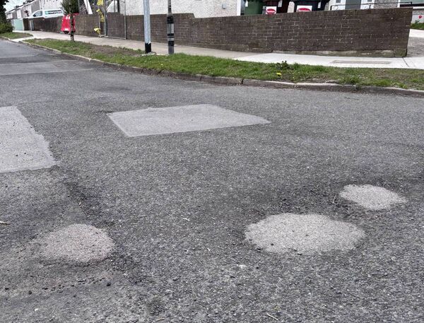 Road surface in Lacken View