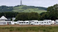 Most caravans parked around Curragh have left, court hears