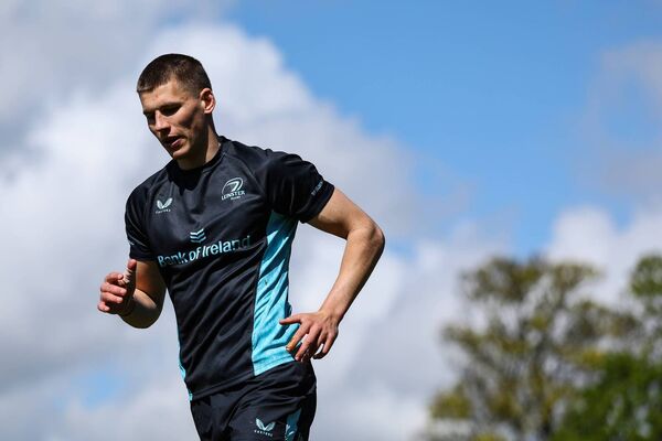 Sam Prendergast will start from the bench against Toulon on Saturday in the Champions Cup semi-finals. Photo: INPHO/Ben Brady.