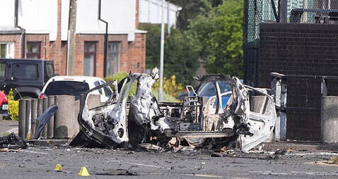 Man charged over car bomb attack outside Dunmurry police station