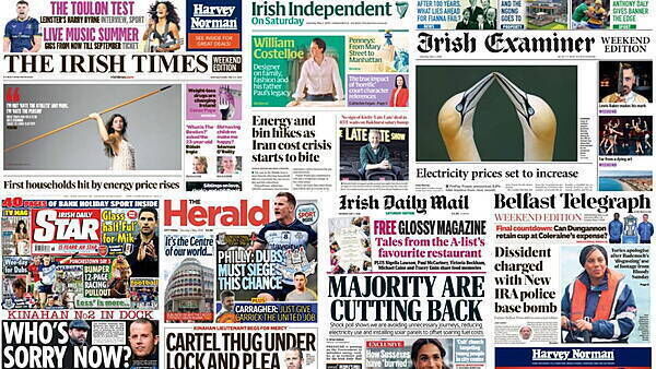 What the papers say: Saturday's front pages