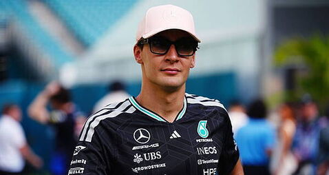 George Russell relaxed about Kimi Antonelli’s superior early-season pace George Russell relaxed about Kimi Antonelli’s superior early-season pace