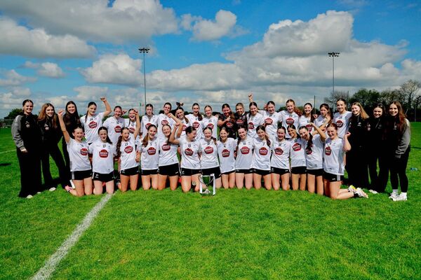 Kildare celebrate after being crowned Leinster U16 champions Photo: Karl Gormley