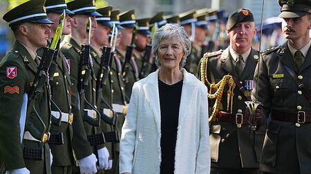 Catherine Connolly lays wreath at Arbour Hill Commemoration