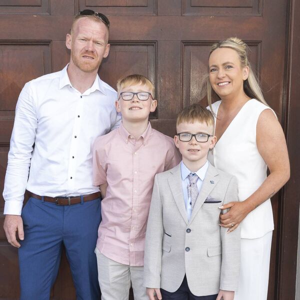 Darragh Kelly and family