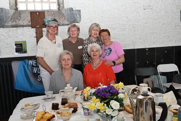 At the Town Hall in Newbridge for the High Tea event