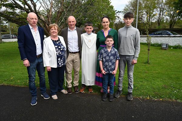 Aidan Casey and family 