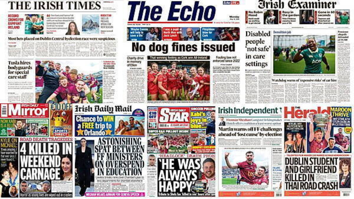 What the papers say: Monday's front pages