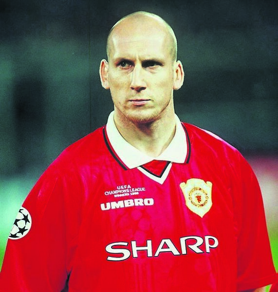 Jaap Stam on a famous night in Barcelona as he helped Manchester United win the 1999 UEFA Champions League. Photo: INPHO/ALLSPORT. Jaap Stam on a famous night in Barcelona as he helped Manchester United win the 1999 UEFA Champions League. Photo: INPHO/ALLSPORT.