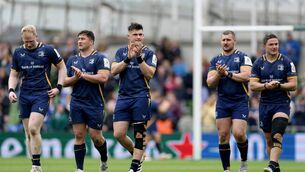 <p>Leinster players celebrate after their Champions Cup semi-final victory over Toulon. Photo: INPHO/Laszlo Geczo.</p> <p>Leinster players celebrate after their Champions Cup semi-final victory over Toulon. Photo: INPHO/Laszlo Geczo.</p>