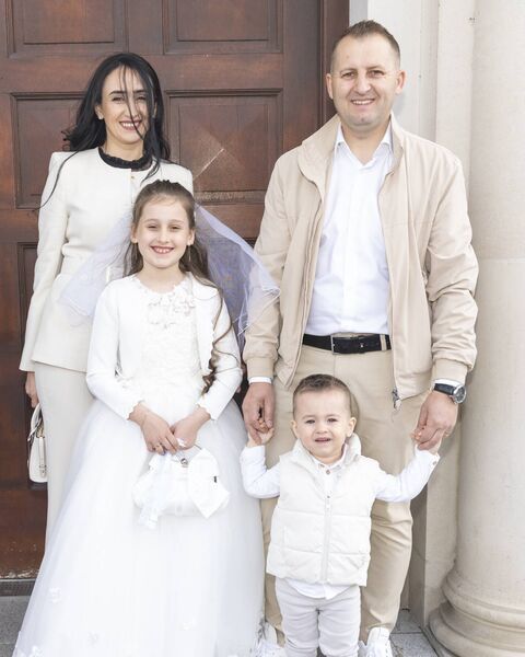 Sophie Plamada and family