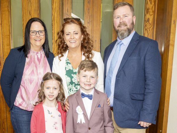 Senán Storan and family