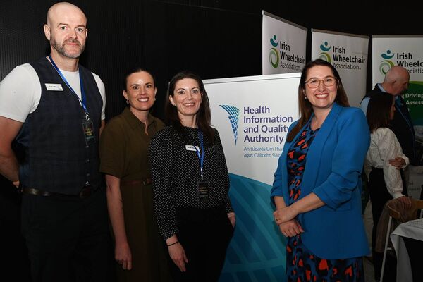 Conor Brady, Cathy Duggan, Sarah Mockler and Miniaster for Disability Emer Higgins 
