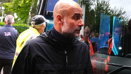 Pep Guardiola arrives at Bournemouth without commenting on departure reports