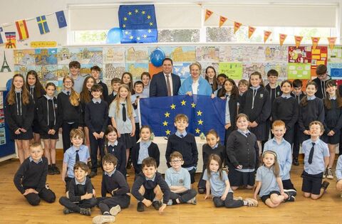 Kildare school welcomes Austrian Ambassador for Europe Day
